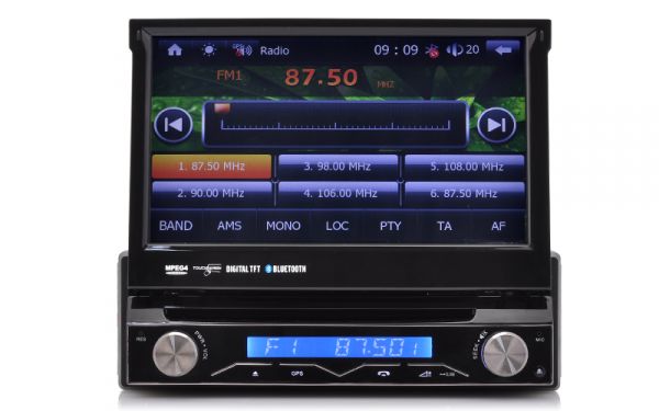 Dvd painel frontal destacável Carro DVD Player "- 7 polegada